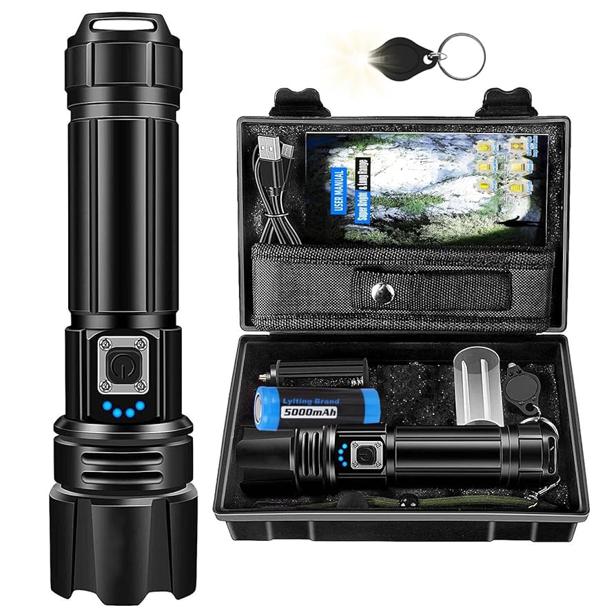 LumenX Pro™ - Lampe Torche Tactique – 20 000 Lumens