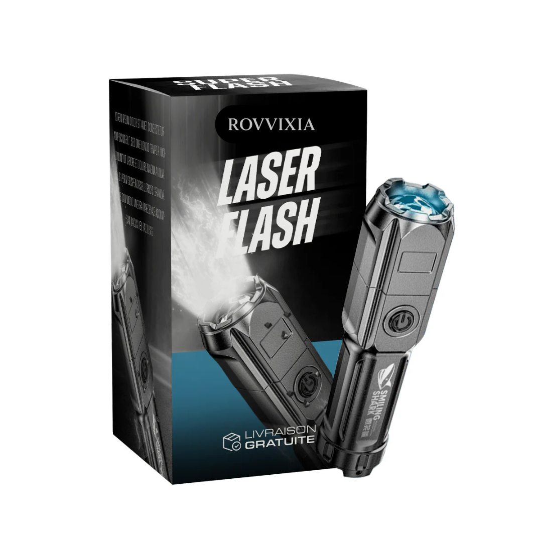 Laser Flash - Super lampe torche avec 10 000 lumens