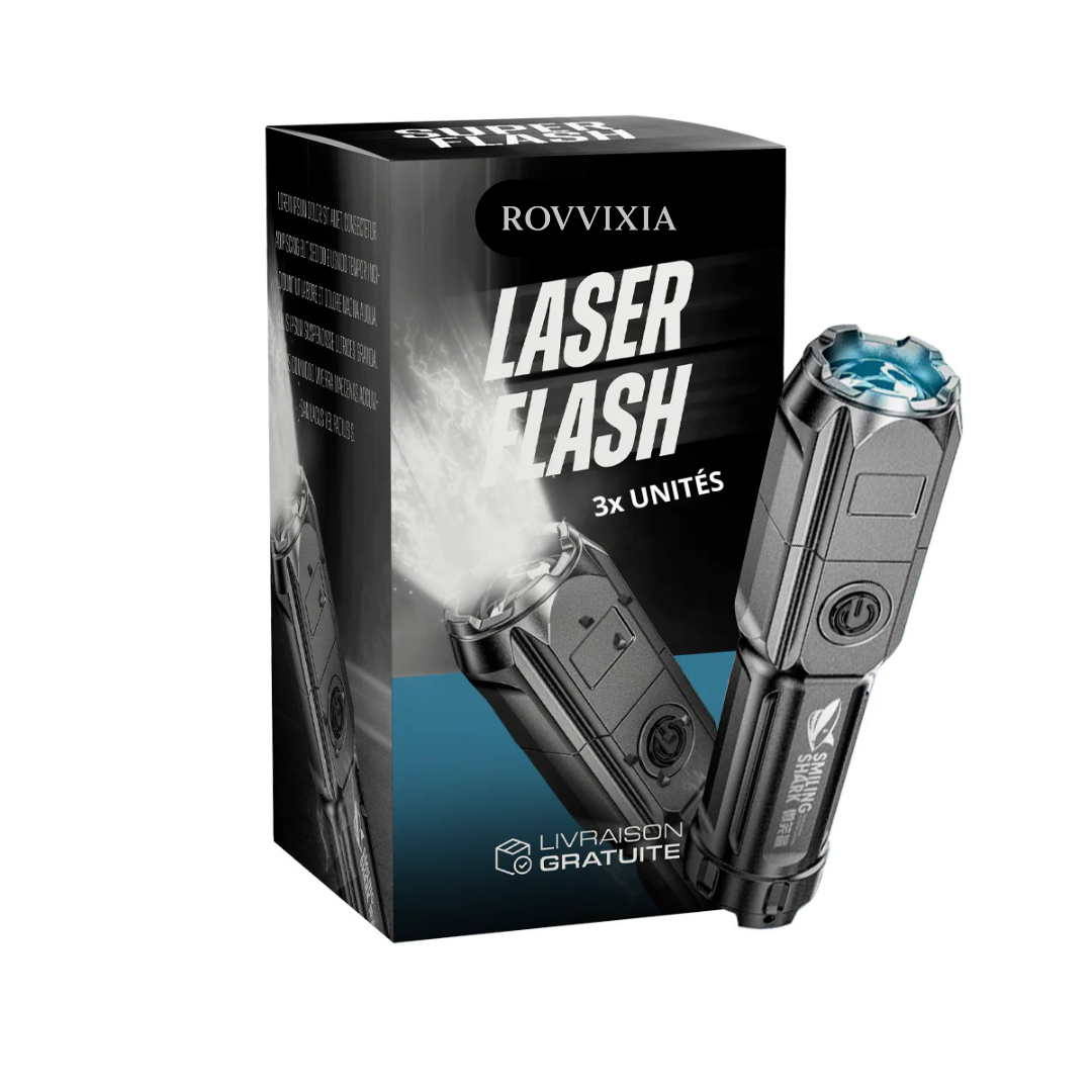 Laser Flash - Super lampe torche avec 10 000 lumens